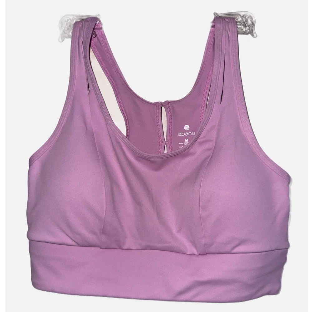 Apana- Yoga Lifestyle Padded Sports Bra Pink Lavender - Picture 2 of 6